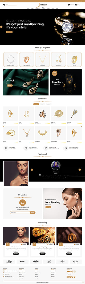 Jewelry HTML 5 Website Template