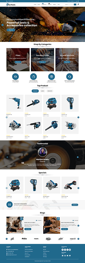 MecTools HTML 5 Website Template